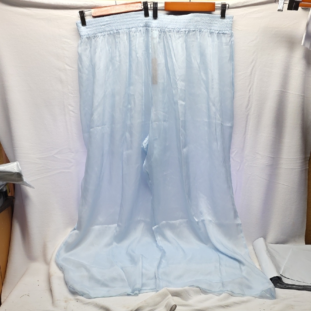 SKIMS Soft Blue Sheer Skirt